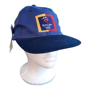 NWT Sydney 2000 Summer Olympics blue embroidered baseball snapback hat unisex